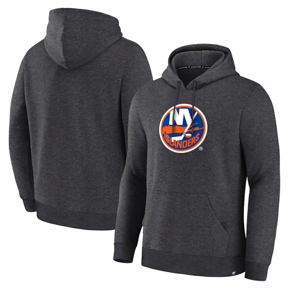 NHL New York Islanders Fanatics Essential Hoodie - Heather Charcoal
