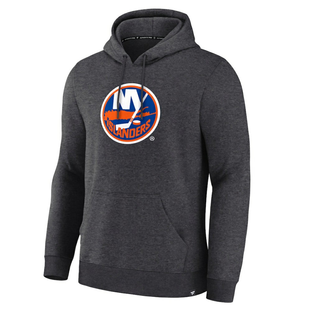NHL New York Islanders Fanatics Essential Hoodie - Heather Charcoal