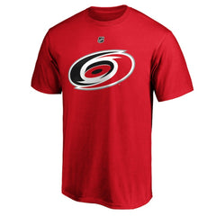 NHL Andrei Svechnikov Carolina Hurricanes Fanatics Authentic Stack Name & Number T-Shirt - Red