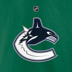NHL Brock Boeser Vancouver Canucks Fanatics Authentic Stack Name & Number T-Shirt - Green