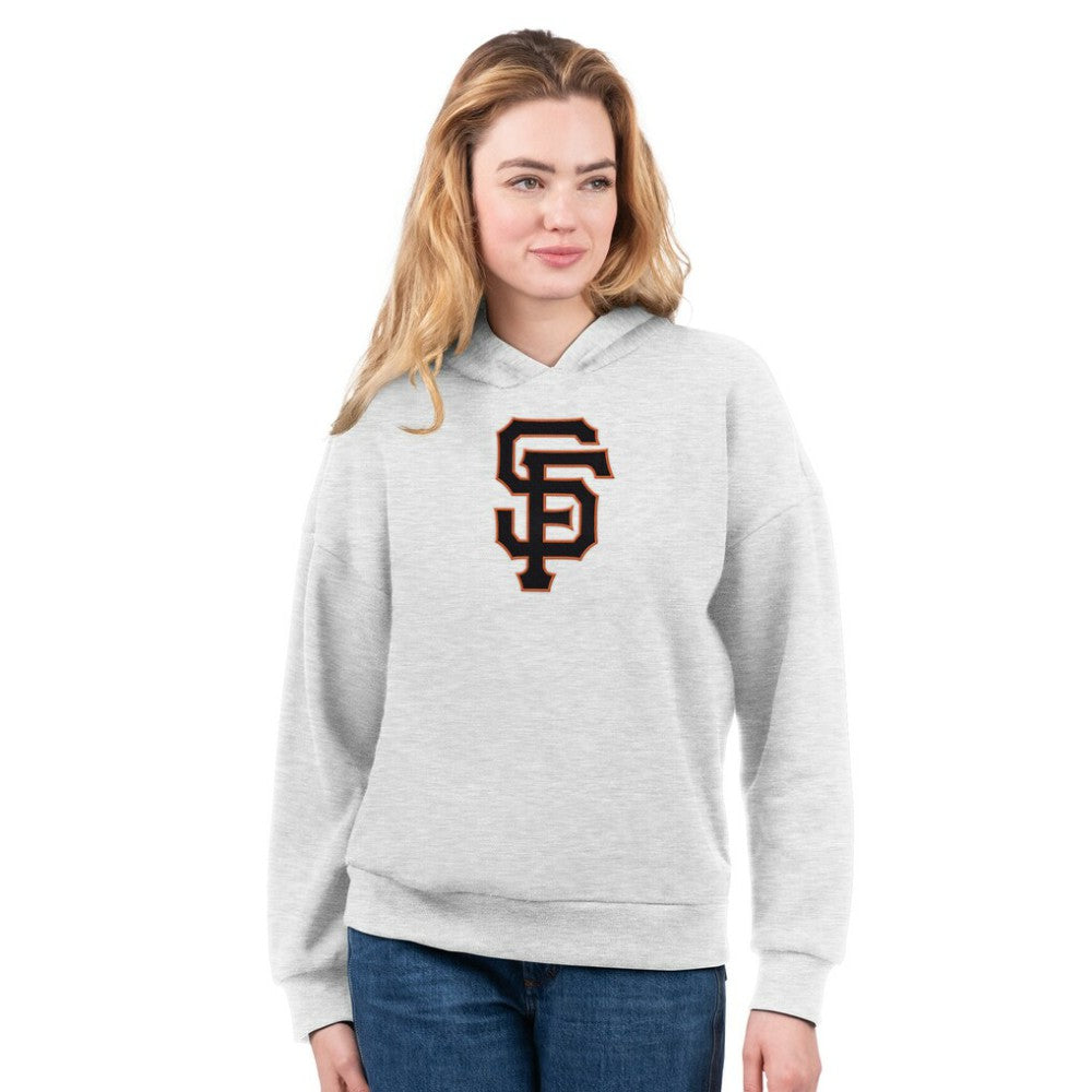San Francisco Giants G-III 4Her by Carl Banks Women's T-Shirt and Hoodie Combo Pack - Black/Bright Heather Ceramic Hoodies