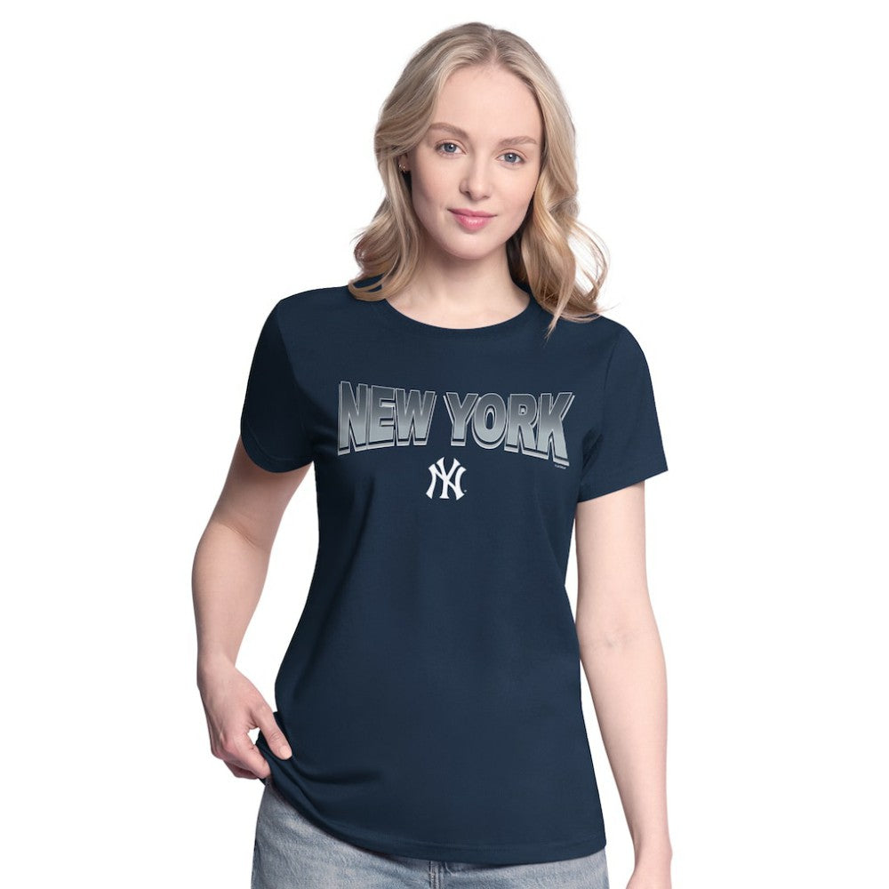 New York Yankees G-III 4Her by Carl Banks Women's T-Shirt and Hoodie Combo Pack - Navy/Bright Heather Ceramic Hoodies