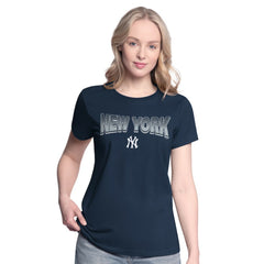 New York Yankees G-III 4Her by Carl Banks Women's T-Shirt and Hoodie Combo Pack - Navy/Bright Heather Ceramic Hoodies
