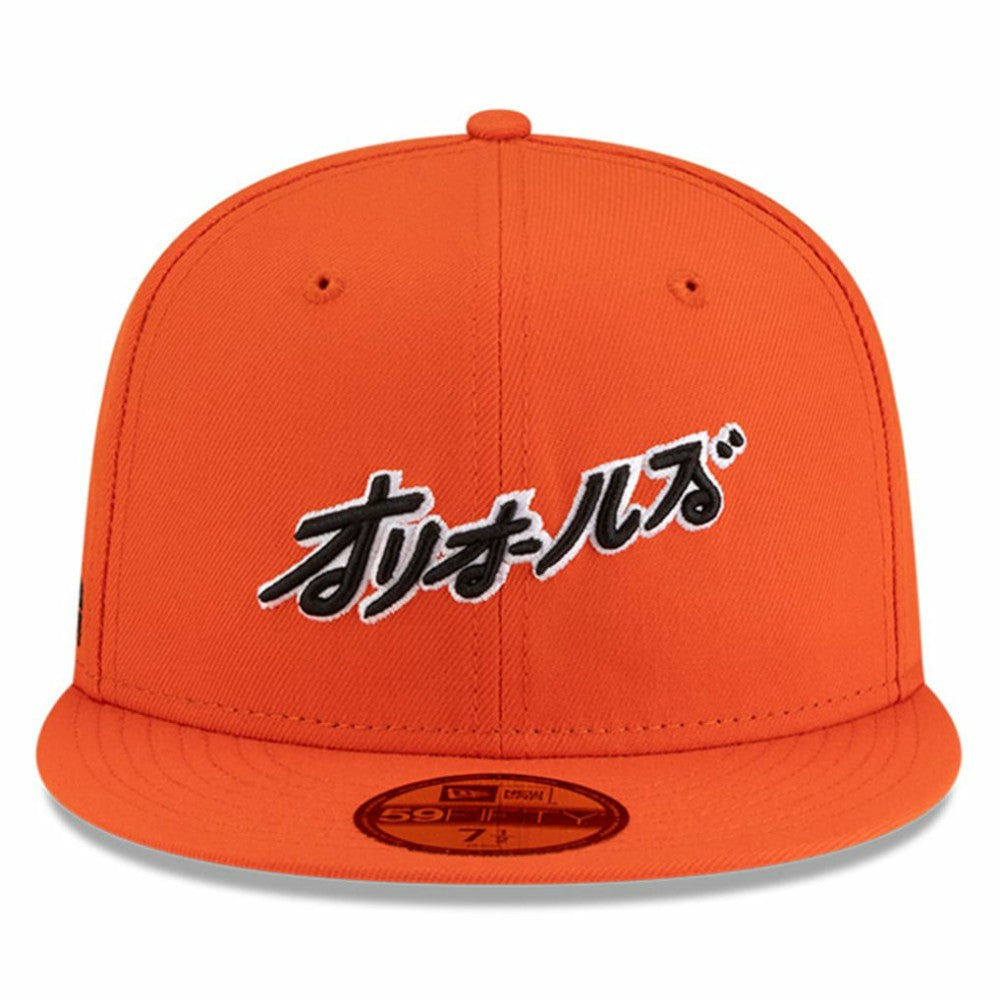 Baltimore Orioles New Era x Hyperfly 59FIFTY Fitted Hat - Orange Hats