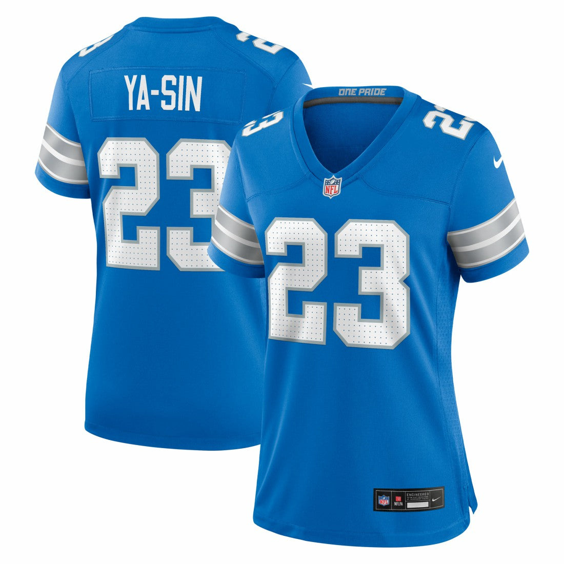 Rock Ya-Sin Detroit Lions Women's Team Game Jersey Blue