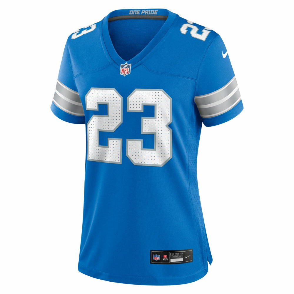 Rock Ya-Sin Detroit Lions Women's Team Game Jersey Blue