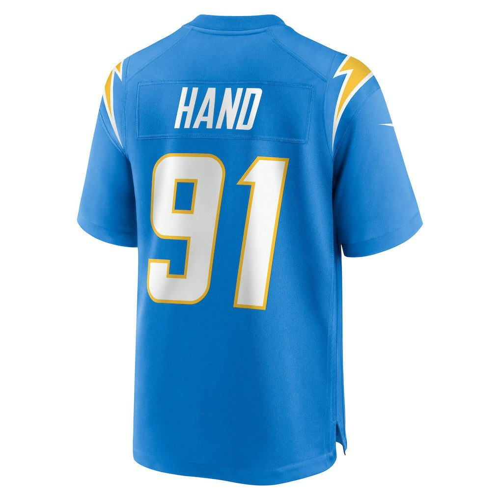 Da'Shawn Hand Los Angeles Chargers Team Game Jersey Powder Blue