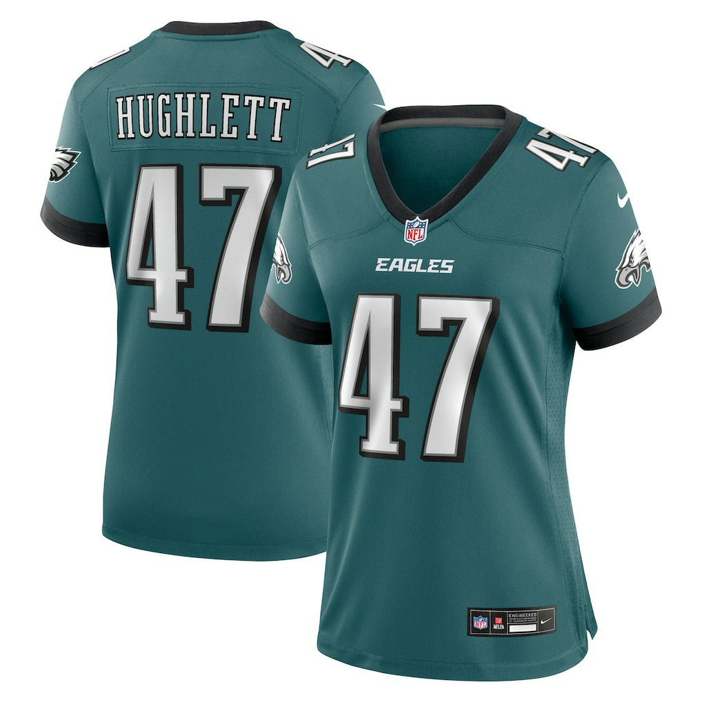 Charley Hughlett Philadelphia Eagles Women's Team Game Jersey Midnight Green