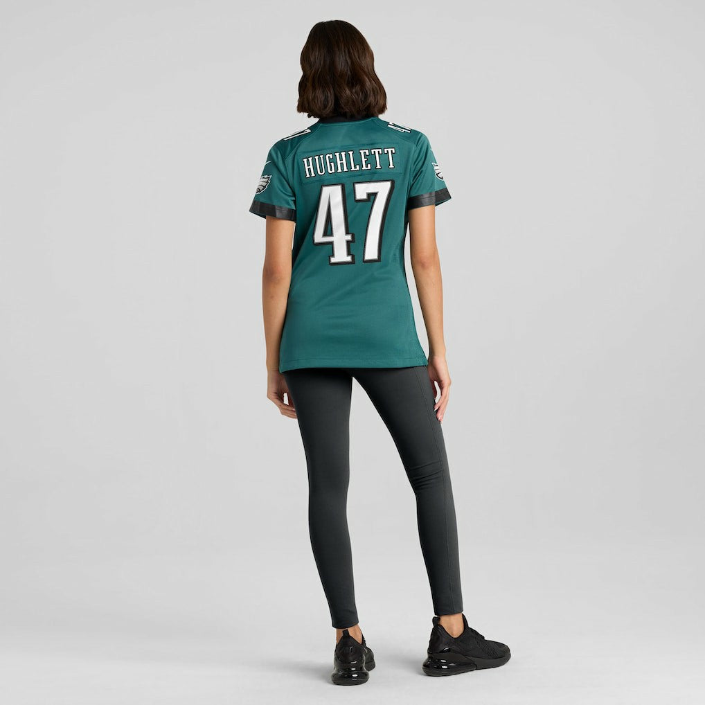 Charley Hughlett Philadelphia Eagles Women's Team Game Jersey Midnight Green