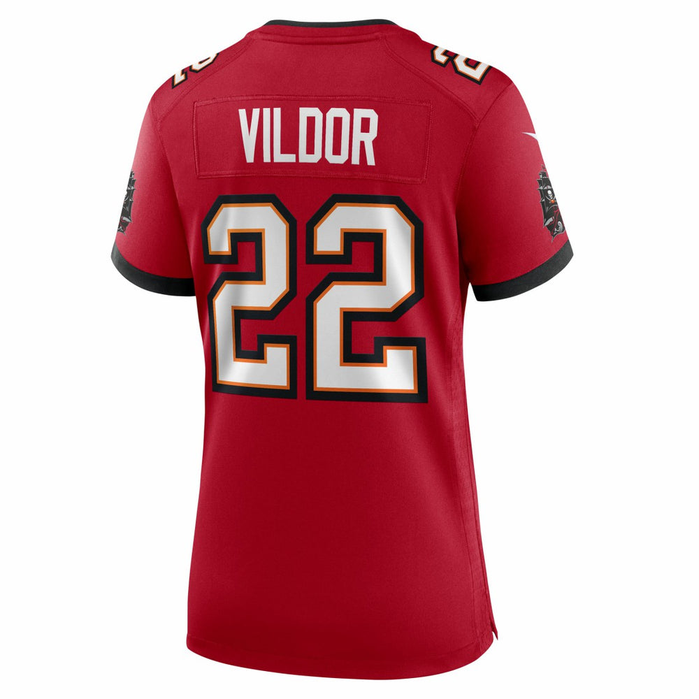 Kindle Vildor Tampa Bay Buccaneers Women's Team Game Jersey Red