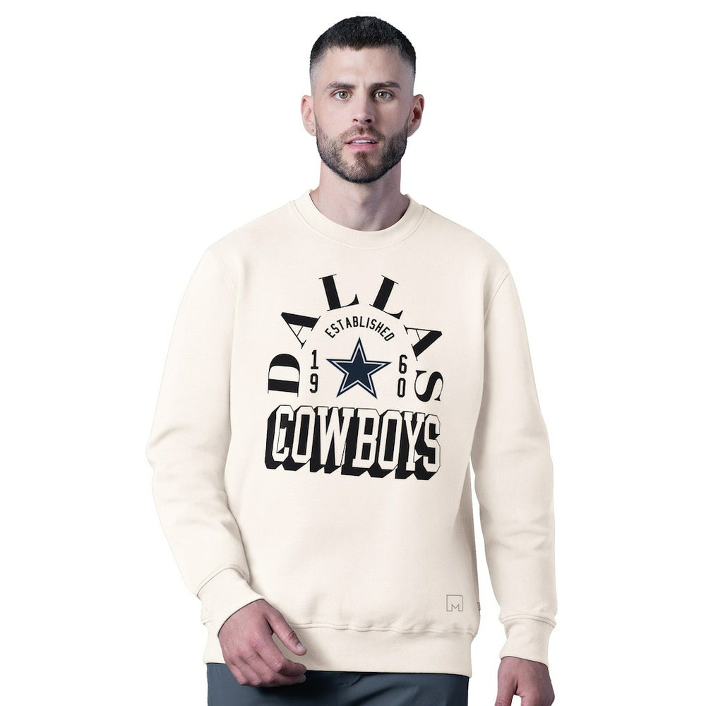 Dallas Cowboys MSX by Michael Strahan Whiteout Tri-Blend Sweatshirt White