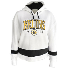 NHL Boston Bruins Profile Women's Plus Size Hoodie - White