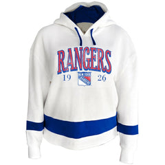 NHL New York Rangers Profile Women's Plus Size Hoodie - White