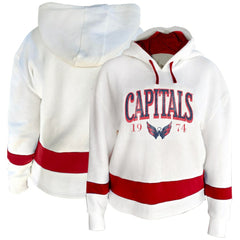 NHL Washington Capitals Profile Women's Plus Size Hoodie - White