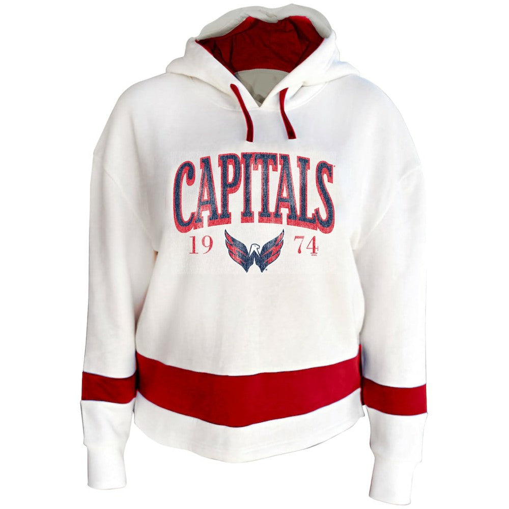 NHL Washington Capitals Profile Women's Plus Size Hoodie - White
