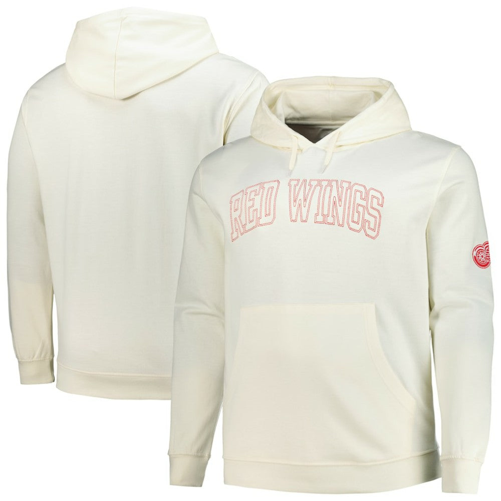 NHL Detroit Red Wings Fanatics Big &Tall Stitch Hoodie - Cream