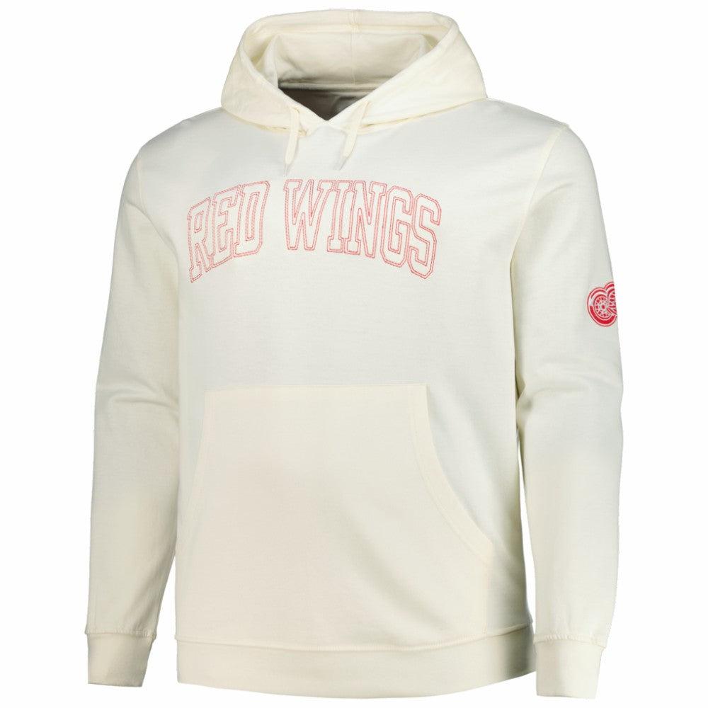 NHL Detroit Red Wings Fanatics Big &Tall Stitch Hoodie - Cream