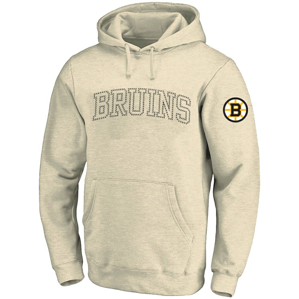 NHL Boston Bruins Fanatics Big &Tall Stitch Hoodie - Cream