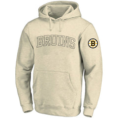 NHL Boston Bruins Fanatics Big &Tall Stitch Hoodie - Cream