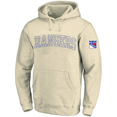 NHL New York Rangers Fanatics Big &Tall Stitch Hoodie - Cream