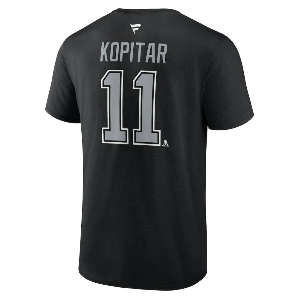NHL Anze Kopitar Los Angeles Kings Fanatics Authentic Stack Name & Number T-Shirt - Black