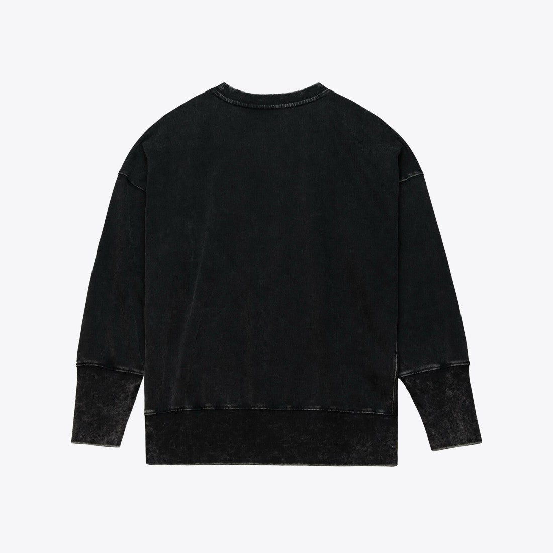 Green Bay Packers Women's Delineate Mineral Wash Crewneck Sweatshirt Black