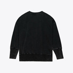 Green Bay Packers Women's Delineate Mineral Wash Crewneck Sweatshirt Black