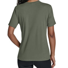 Athletics Starter Women's Groovy Script Team Fitted T-Shirt - Green T-shirts
