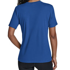 Philadelphia Phillies Starter Women's Groovy Script Team Fitted T-Shirt - Royal T-shirts
