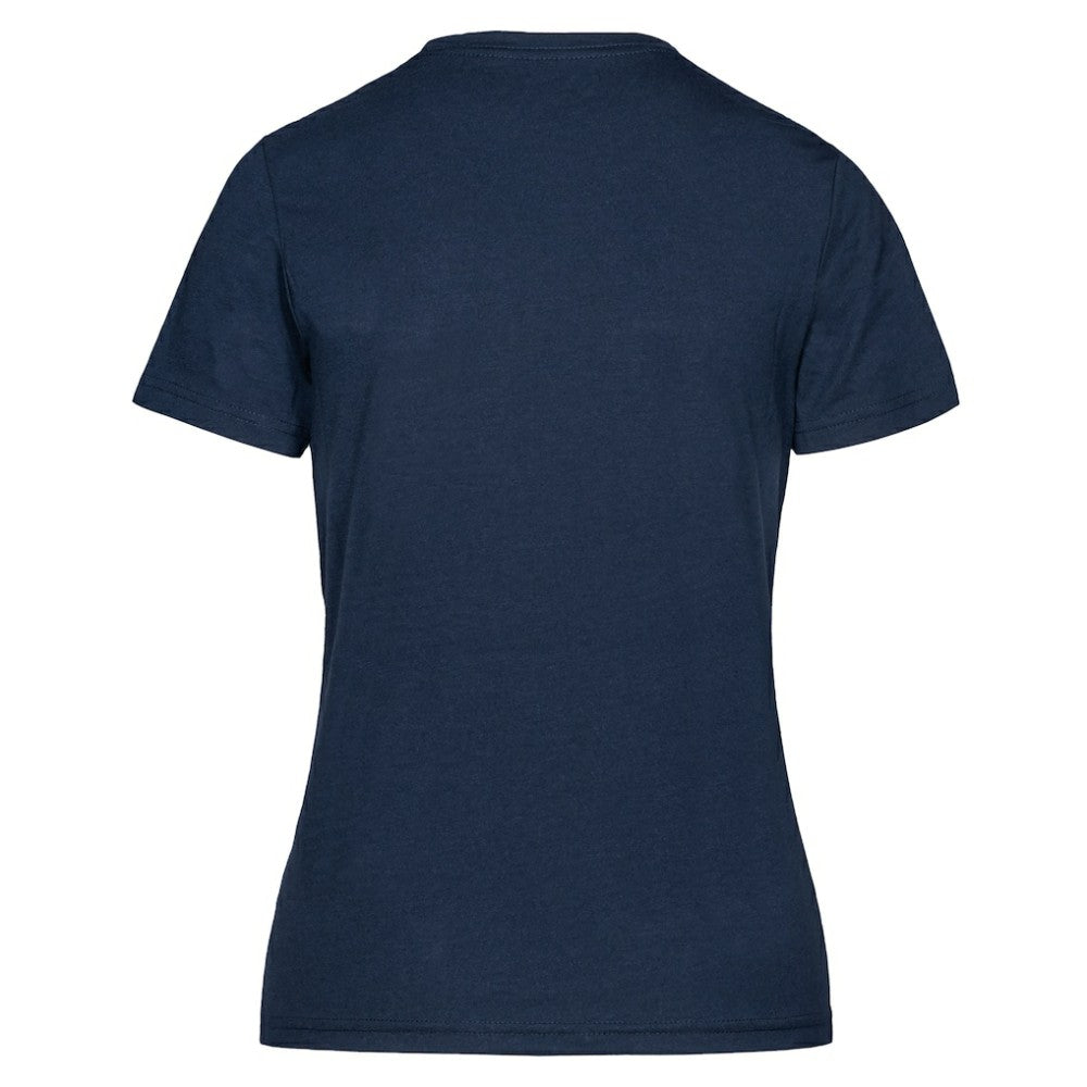 NHL Alexander Ovechkin Washington Capitals Levelwear Women's NHL All-Time Leading Goal Scorer Milestone Stripes Name & Number Maddox T-Shirt - Navy