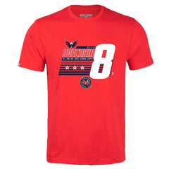 NHL Alexander Ovechkin Washington Capitals Levelwear NHL All-Time Leading Goal Scorer Milestone Stripes Name & Number Richmond T-Shirt - Red