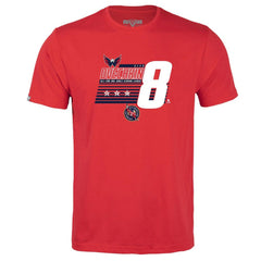 NHL Alexander Ovechkin Washington Capitals Levelwear Youth NHL All-Time Leading Goal Scorer Milestone Stripes Name & Number Little Richmond T-Shirt - Red
