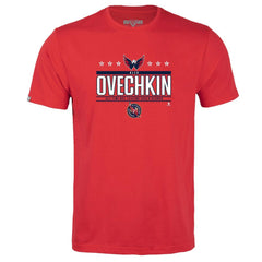 NHL Alexander Ovechkin Washington Capitals Levelwear Youth NHL All-Time Leading Goal Scorer Milestone Stars Name & Number Little Richmond T-Shirt - Red
