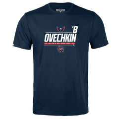 NHL Alexander Ovechkin Washington Capitals Levelwear Youth NHL All-Time Leading Goal Scorer Milestone Name & Number Little Richmond T-Shirt - Navy