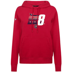 NHL Alexander Ovechkin Washington Capitals Levelwear Women's NHL All-Time Leading Goal Scorer Milestone Stripes Name & Number Adorn Pullover Hoodie - Red