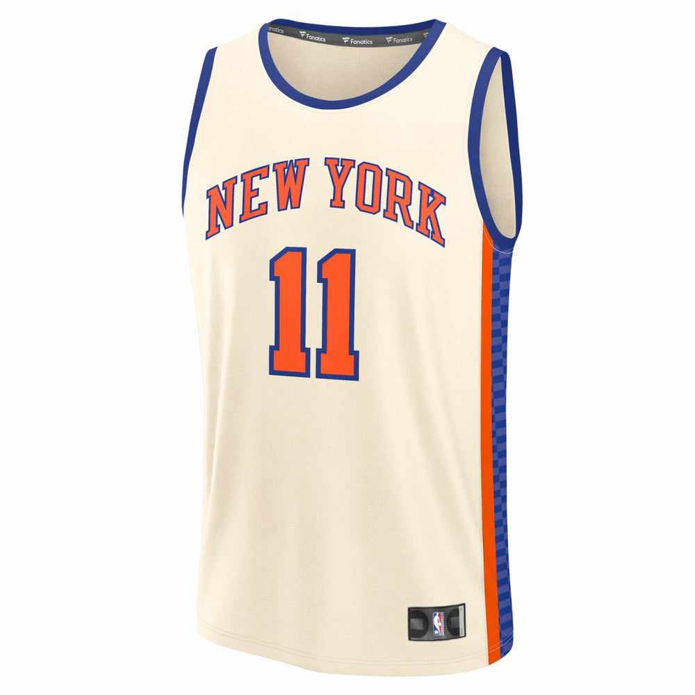 Jalen Brunson New York Knicks 2025/26 City Edition Fast Break Jersey Cream