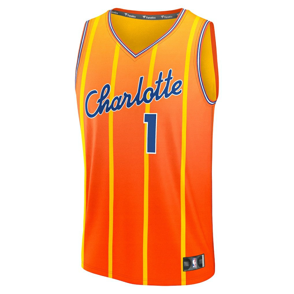 LaMelo Ball Charlotte Hornets 2025/26 City Edition Fast Break Jersey Orange