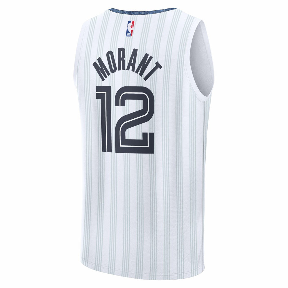 Ja Morant Memphis Grizzlies Youth 2025/26 City Edition Fast Break Jersey White