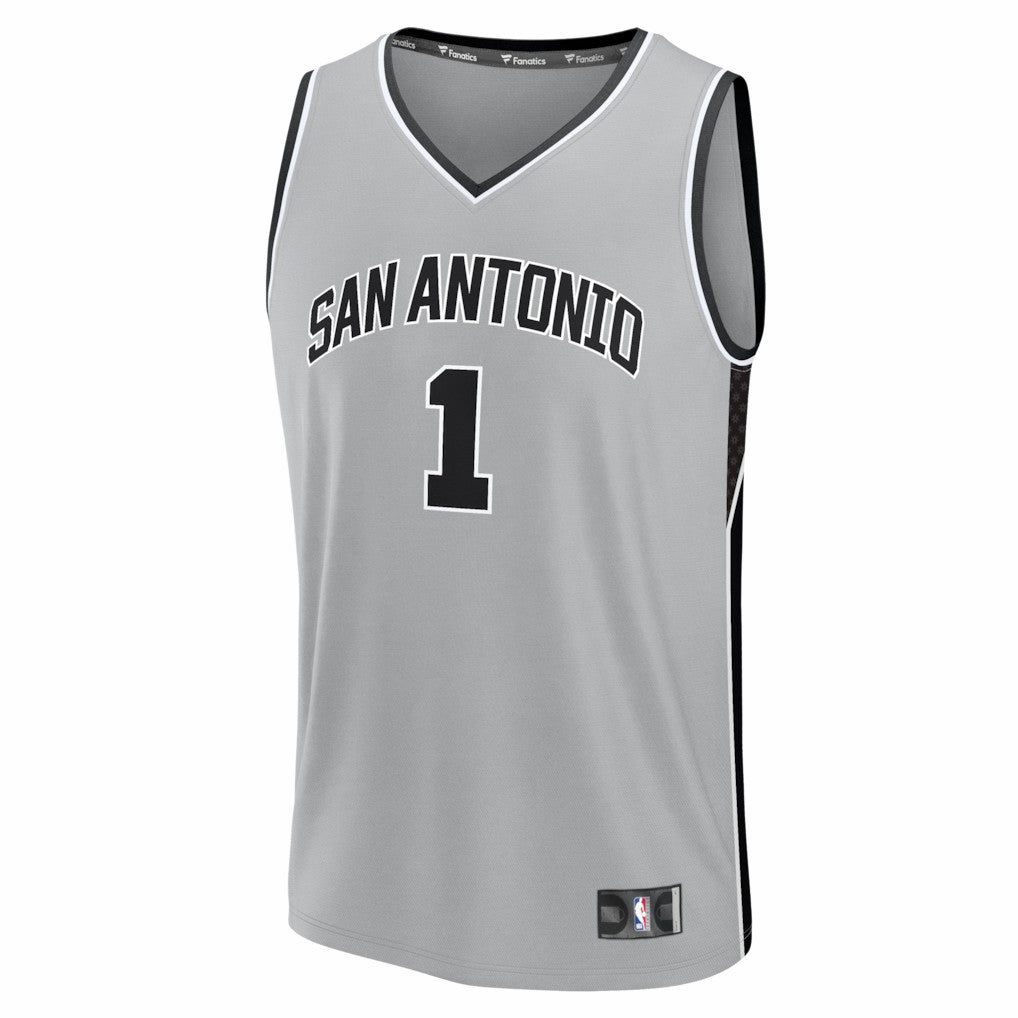 Victor Wembanyama San Antonio Spurs Fast Break Jersey Statement Edition Silver