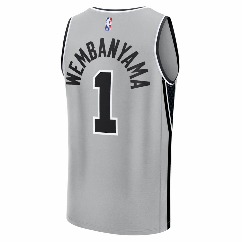 Victor Wembanyama San Antonio Spurs Fast Break Jersey Statement Edition Silver