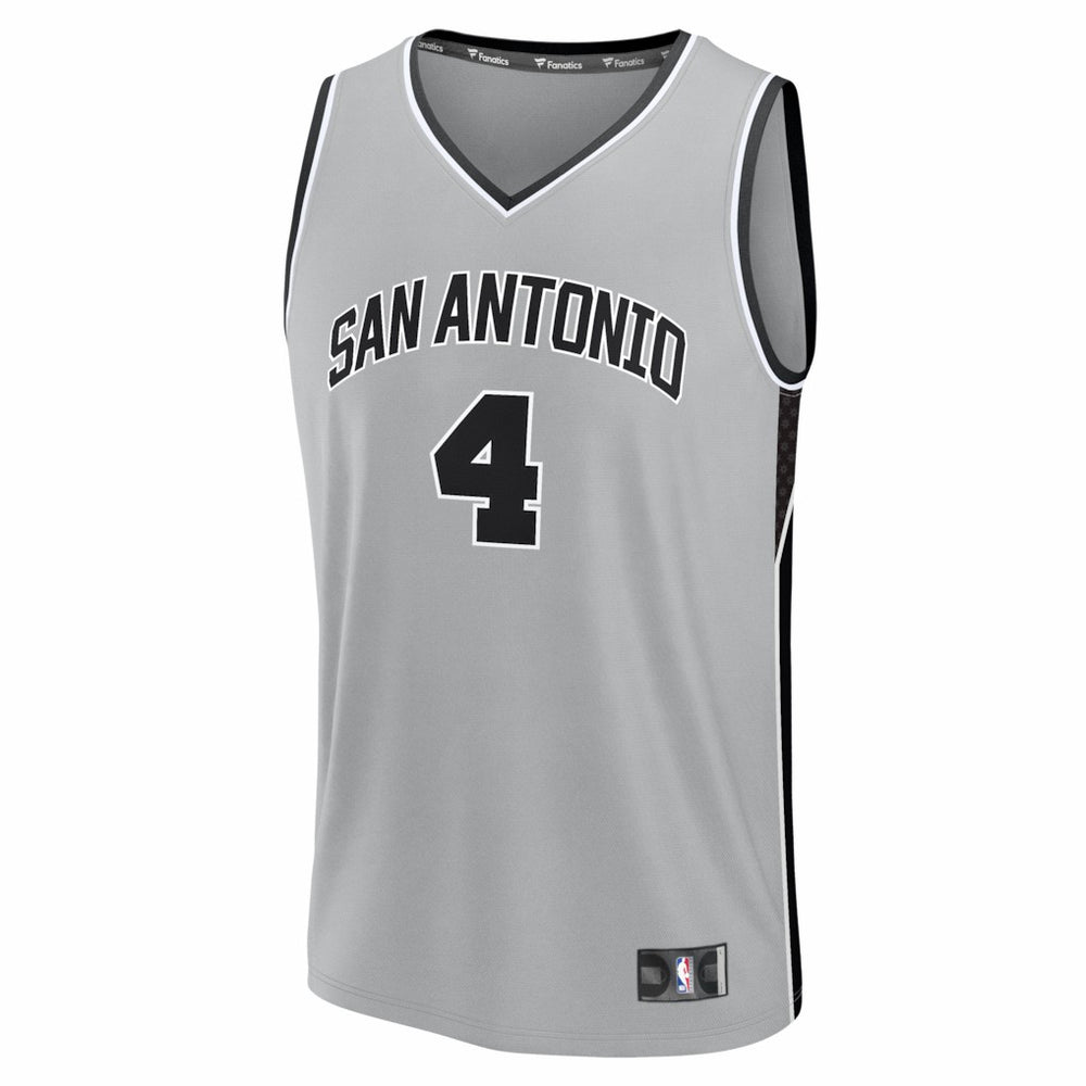 De'Aaron Fox San Antonio Spurs Youth Fast Break Jersey Statement Edition Silver
