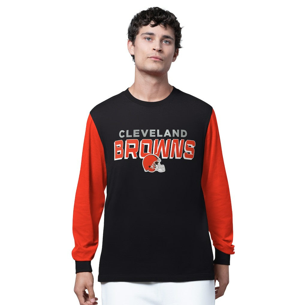 Cleveland Browns Starter Thursday Night Gridiron Long Sleeve T-Shirt- Black