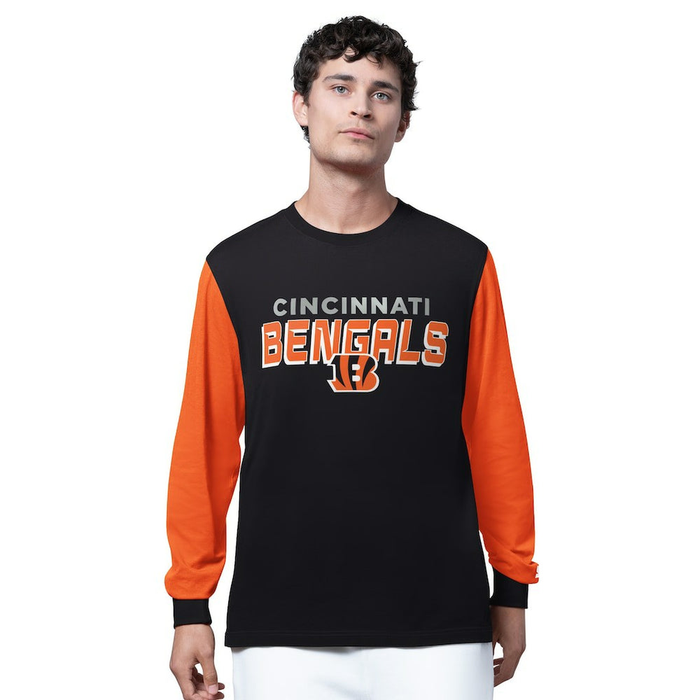 Cincinnati Bengals Starter Thursday Night Gridiron Long Sleeve T-Shirt- Black