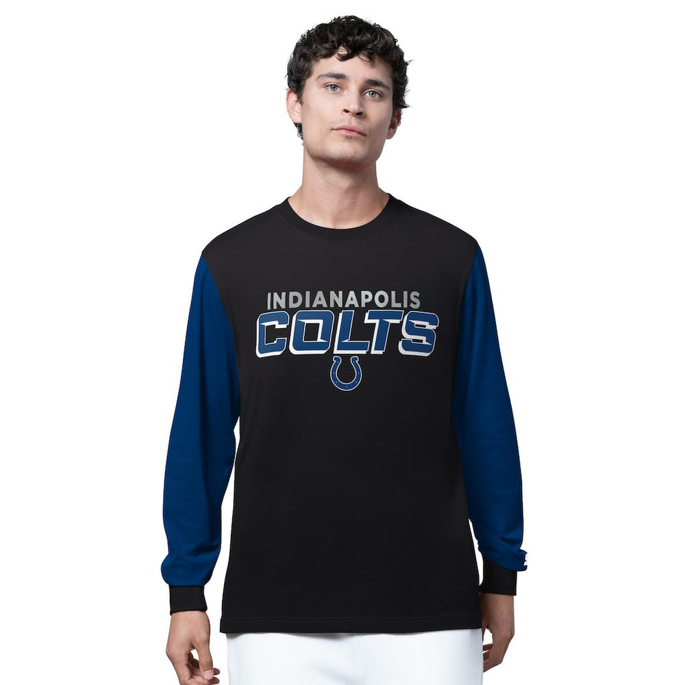 Indianapolis Colts Starter Thursday Night Gridiron Long Sleeve T-Shirt- Black