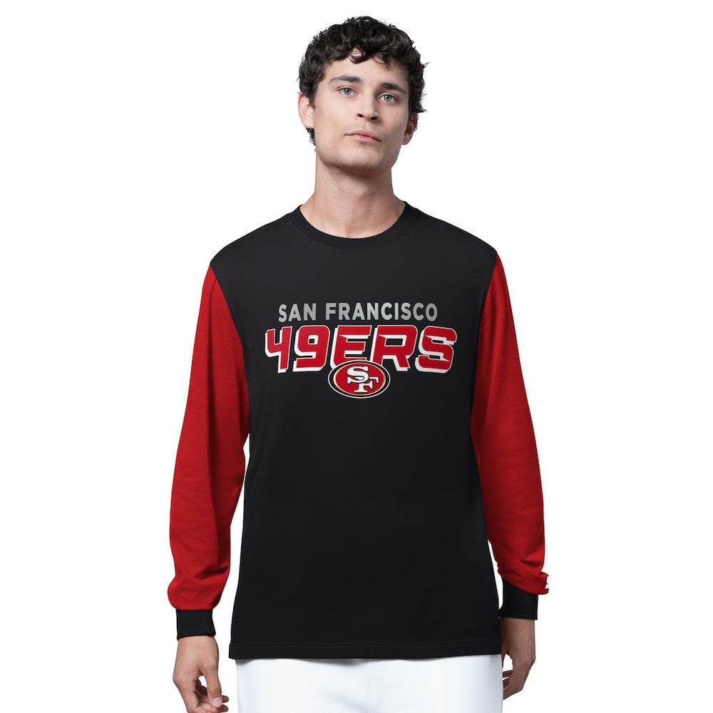 San Francisco 49ers Starter Thursday Night Gridiron Long Sleeve T-Shirt- Black