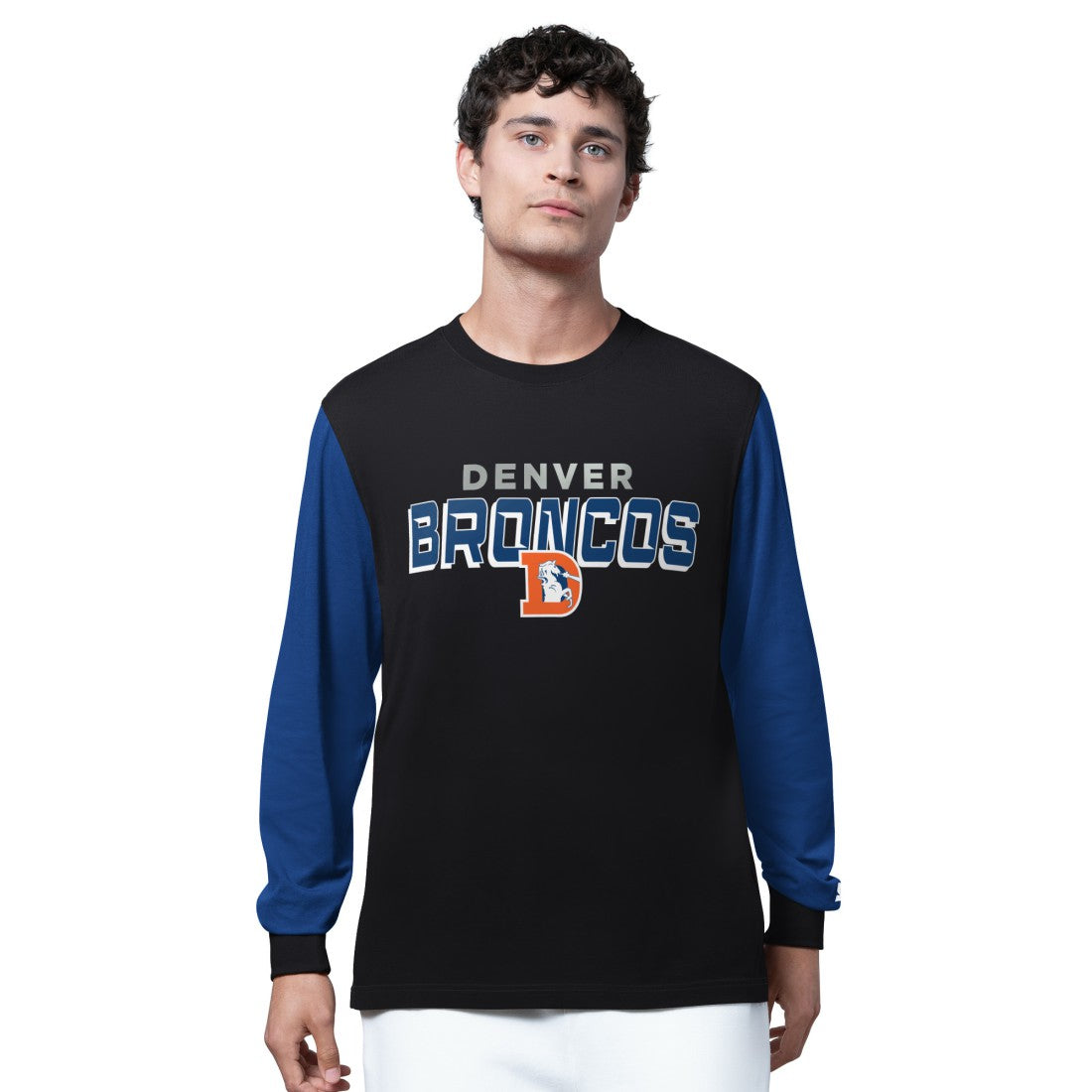 Denver Broncos Starter Thursday Night Gridiron Long Sleeve T-Shirt Black/Navy