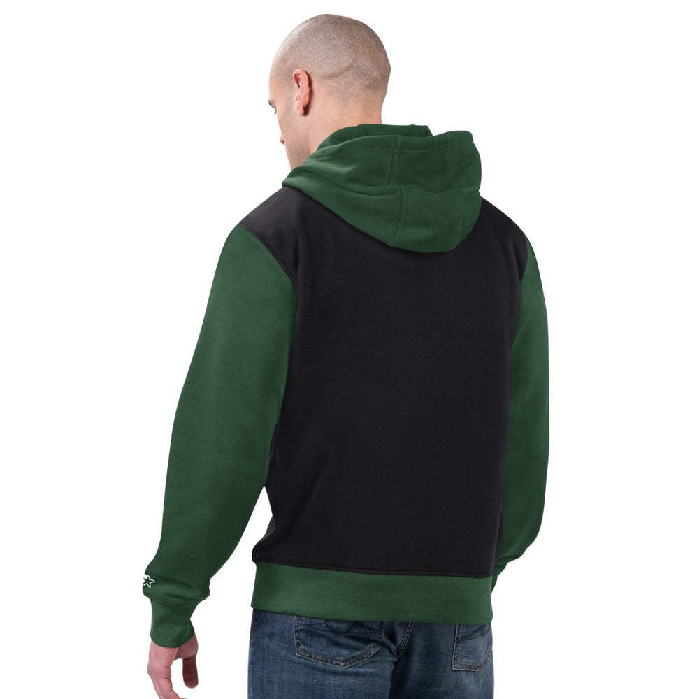 Green Bay Packers Starter Thursday Night Gridiron Full-Zip Hoodie Black/Green