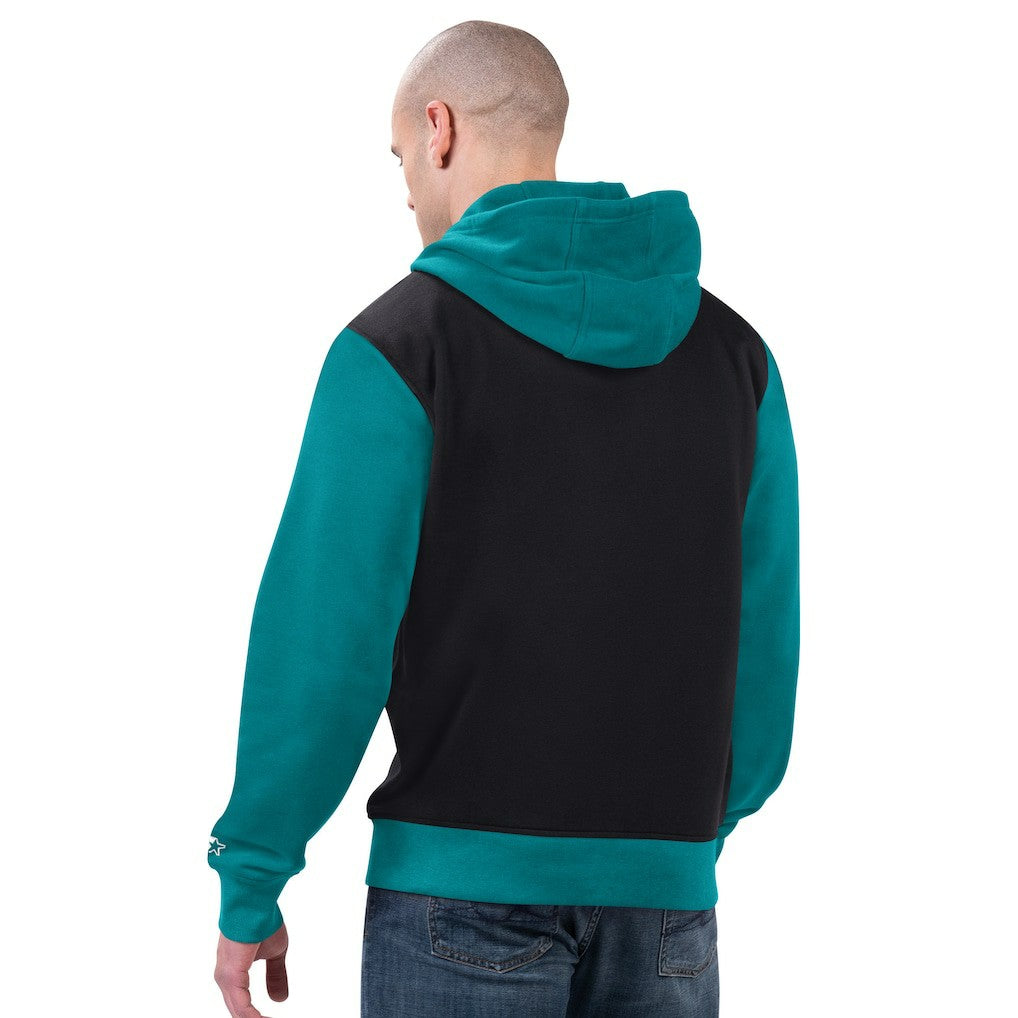 Miami Dolphins Starter Thursday Night Gridiron Full-Zip Hoodie Black/Aqua