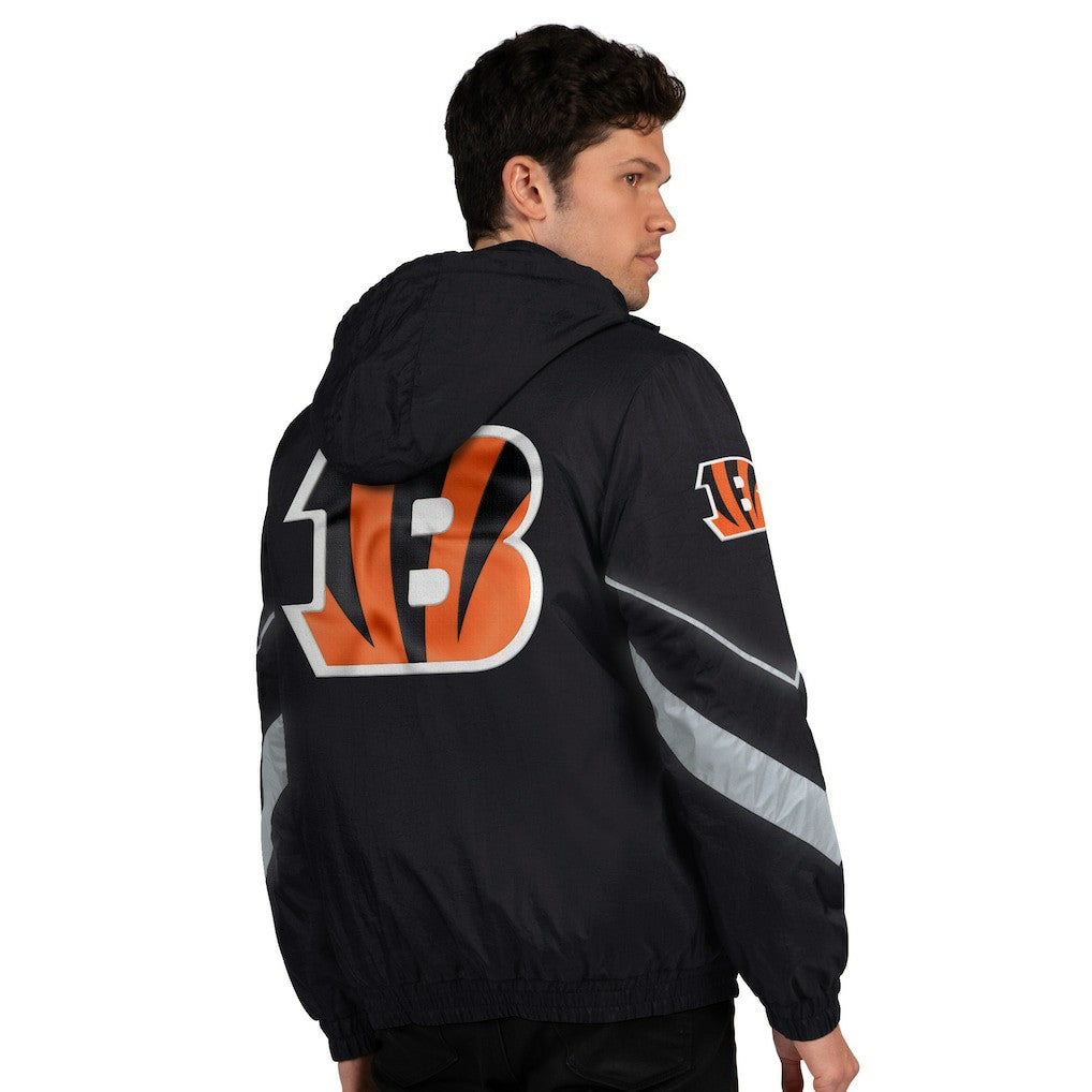 Cincinnati Bengals Starter Thursday Night Gridiron Full-Zip Jacket Black/Orange