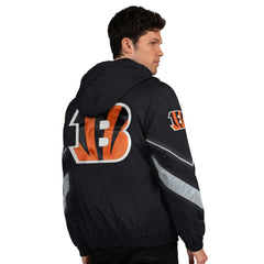 Cincinnati Bengals Starter Thursday Night Gridiron Full-Zip Jacket Black/Orange